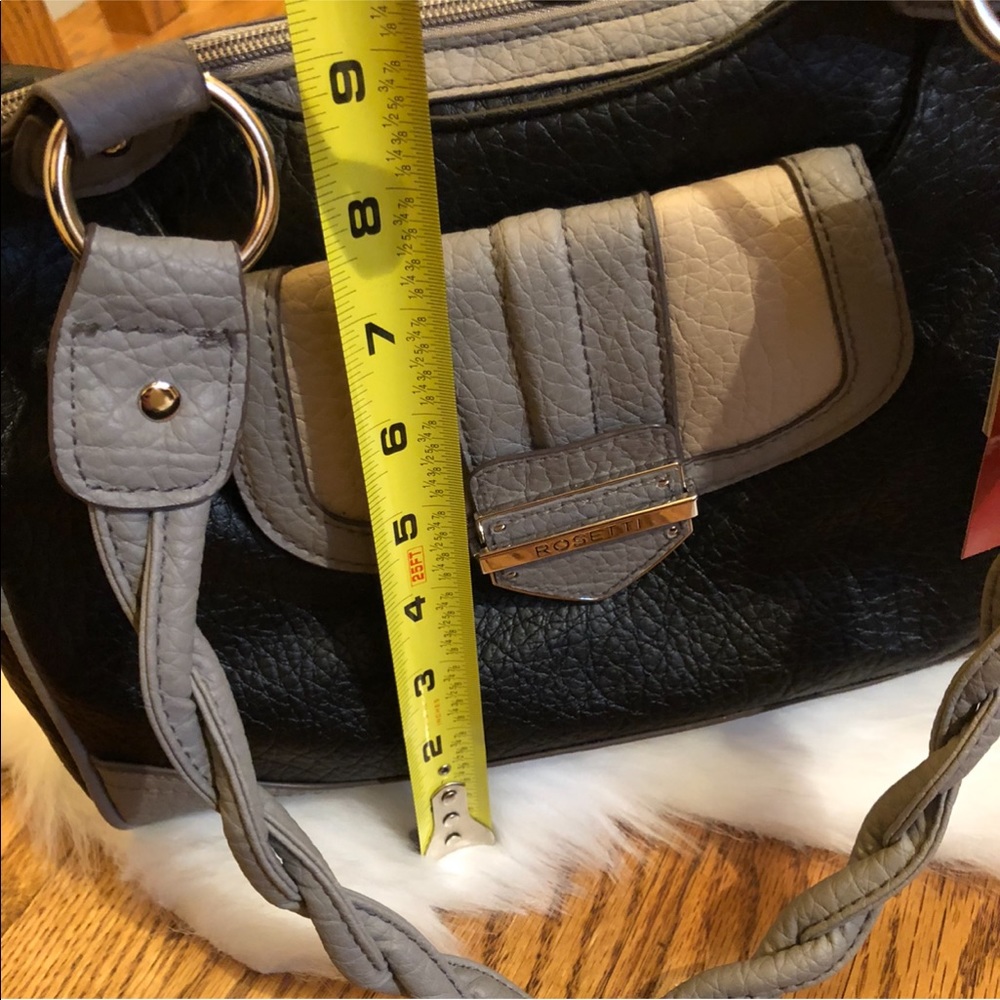 NWT Rosetti ~ Black & Gray Shoulder Bag Purse - Picture 7 of 8